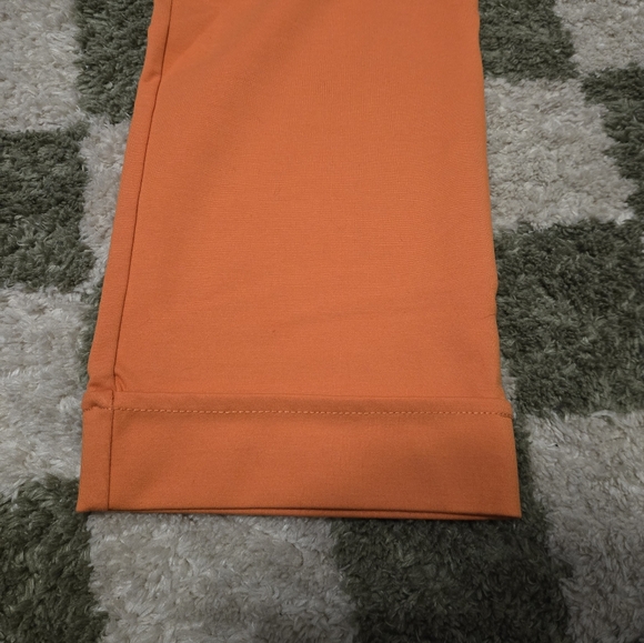 Betabrand Women's Casual Orange Pants - Picture 3 of 10